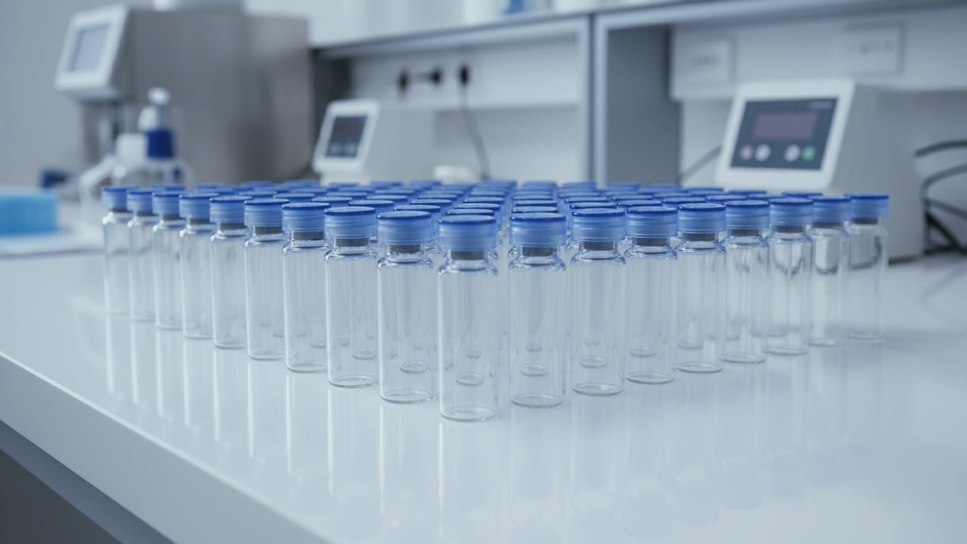 260217_CERTANIA_Biotec_AI_lab_vials_blue_caps 260217_CERTANIA_Biotec_AI_lab_vials_blue_caps